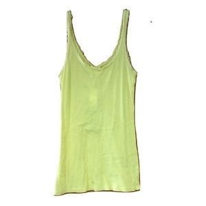 NWT Emma & Sam Vintage Frilly Raw Edge Tank Top